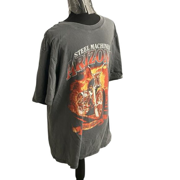 Steel Machine’s Arizona Custom Motors Mens Small Short Sleeve T Shirt Motorcycle - Picture 2 of 7